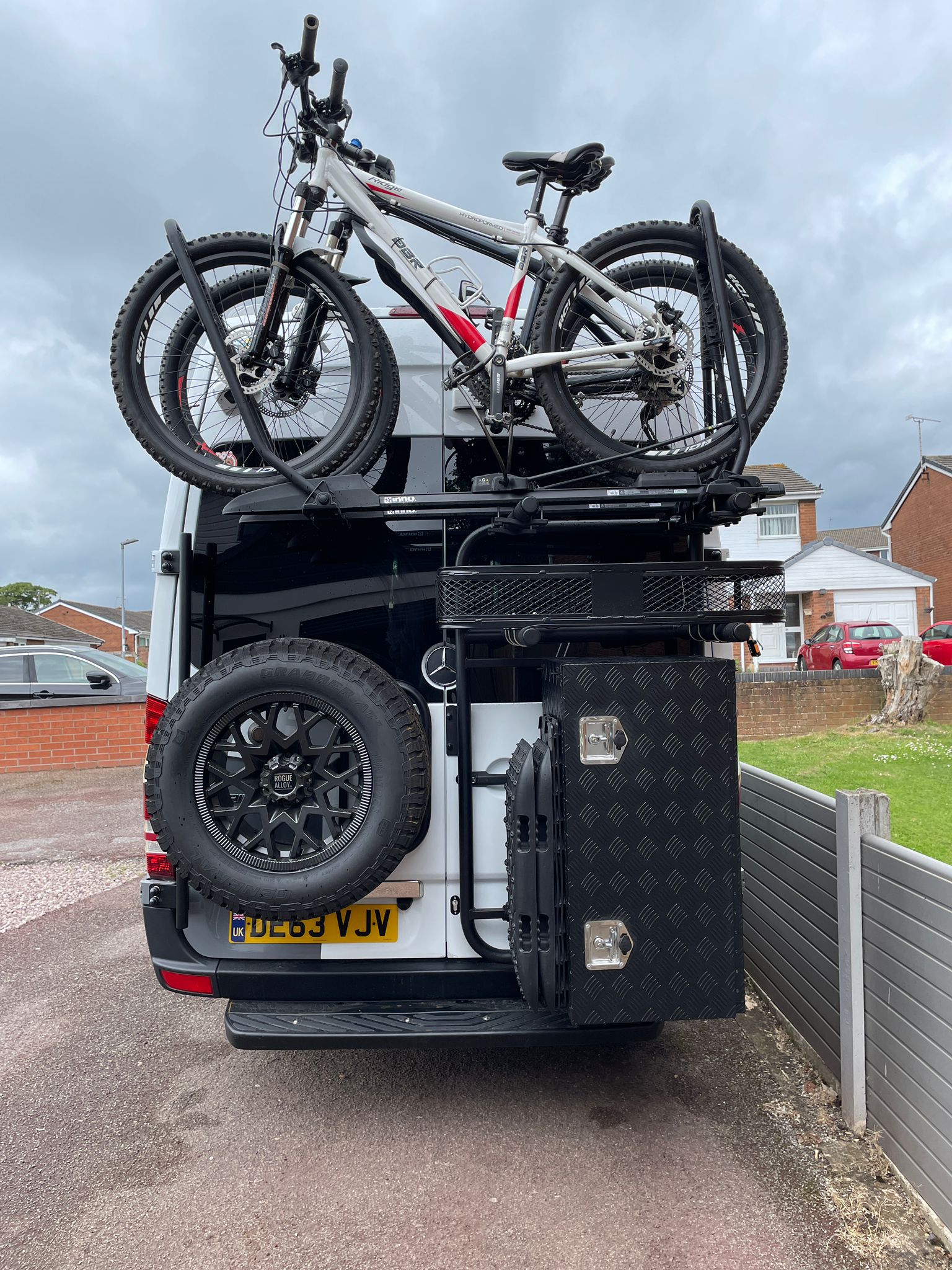 Bike Carrier Frame and Storage Box Combo