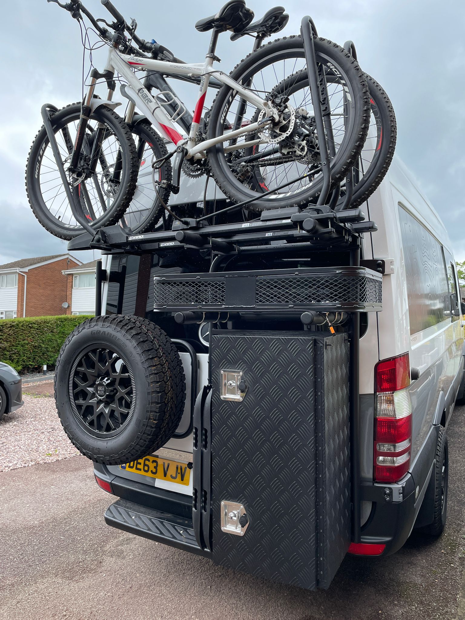 Bike Carrier Frame and Storage Box Combo